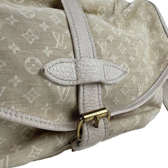 Auth LOUIS VUITTON Monogram Mini Lin Saumur 30 Crossbody Bag - Picture 8 of 14